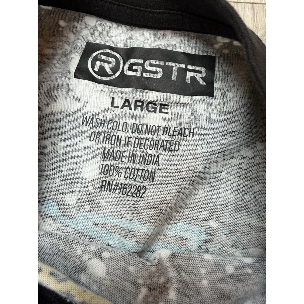 RGSTR Drip T-shirt Streetwear Hip-hop Men's Size Large - Picture 2 of 5